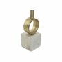 Table d'appoint DKD Home Decor Doré Aluminium Blanc Marbre (37 x 37 x 60 cm)