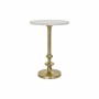Table d'appoint DKD Home Decor Doré Aluminium Blanc Marbre (37 x 37 x 53 cm)