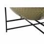 Table d'appoint DKD Home Decor Noir Doré Acier (72 x 72 x 44.5 cm)