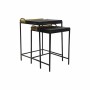 Table d'appoint DKD Home Decor Noir Doré Acier Aluminium (43 x 42 x 58.5 cm)