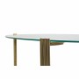 Table d'appoint DKD Home Decor Verre Doré Acier (79 x 79 x 33 cm)