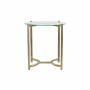 Table d'appoint DKD Home Decor Verre Doré Acier (44 x 44 x 48 cm)