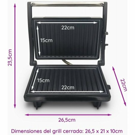 Barbecue Électrique Grunkel GRL-12 MINI Acier inoxydable