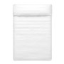 Colcha Reversible HappyFriday Basic Dash Blanco Azul marino 180 x 260 cm
