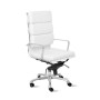 Chaise de Bureau DKD Home Decor Blanc (56 x 54 x 123 cm)