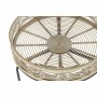 Table d'appoint DKD Home Decor Noir Marron Rotin Bambou (50 x 50 x 52 cm)