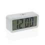 Reloj-Despertador Versa Blanco Metal 3,9 x 6,5 x 13,4 cm