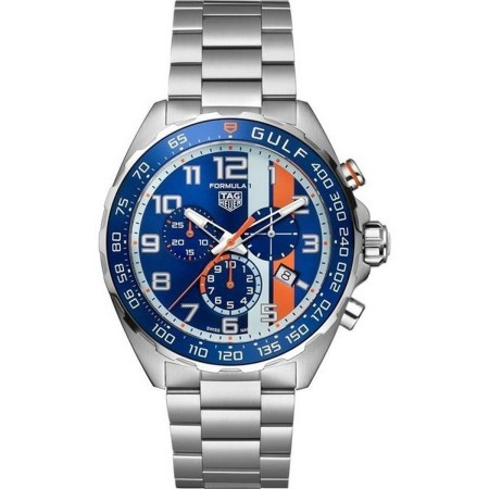 Reloj Hombre Tag Heuer FORMULA 1 GULF SPECIAL EDITION (Ø 43 mm)