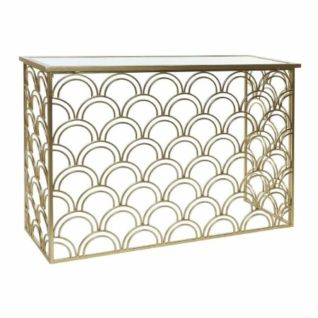 Console DKD Home Decor Miroir Doré Métal MDF (120 x 40 x 81 cm)