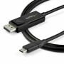 Adaptador USB C a DisplayPort Startech Cable de 1m USB-C a DisplayPort 1.4 - Convertidor Bidireccional Adaptador de Vídeo USB T