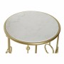 Table d'appoint DKD Home Decor Argenté Métal Marbre (37 x 37 x 50 cm) (46 x 46 x 60 cm) (2 pcs)