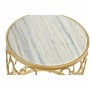 Table d'appoint DKD Home Decor Argenté Métal Blanc Marbre (48 x 48 x 57 cm) (2 pcs) (40 x 40 x 46 cm)