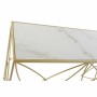 Console DKD Home Decor Doré Métal Marbre (100 x 33 x 78 cm)