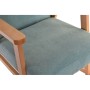 Fauteuil à Bascule DKD Home Decor Bleu Bois Turquoise Polyester (54.3 x 87 x 88 cm)