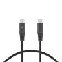 Cable USB-C a USB-C KSIX Negro