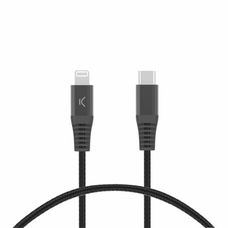 Cable USB-C a Lightning KSIX Negro