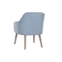 Chaise DKD Home Decor Bleu Bois Polyester (61 x 68 x 78 cm)