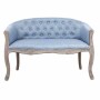 Canapé DKD Home Decor Bleu Polyester Bois d'hévéa (107 x 61 x 71 cm)