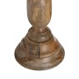 Bougeoir Naturel Bois Verre 20 x 20 x 76 cm