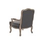 Fauteuil DKD Home Decor Gris Bois Marron Polyester (70 x 66 x 95,5 cm)