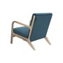 Fauteuil DKD Home Decor Bois Turquoise Polyester (66 x 79 x 75 cm)