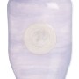 Jarrón Azul Blanco Resina Cristal 12 x 9 x 25 cm