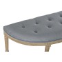Banquette DKD Home Decor  Naturel Bleu Polyester Velours Bois d'hévéa (125 x 43 x 48 cm)