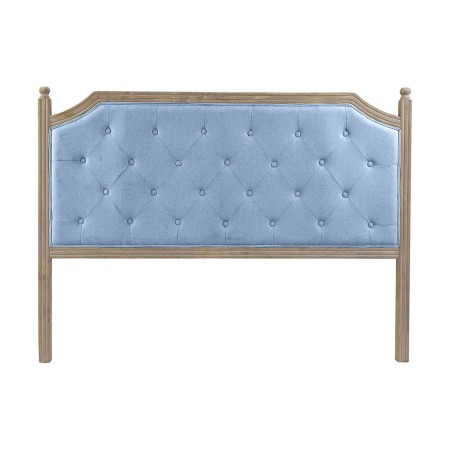 Tête de lit DKD Home Decor Naturel Bleu Lin Bois d'hévéa (160 x 6 x 120 cm)