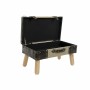 Banquette DKD Home Decor  Bois Marron Lin PU (61 x 37 x 40 cm)
