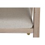 Chaise à Accoudoirs DKD Home Decor Beige Sapin Polyester (59 x 55 x 88 cm)