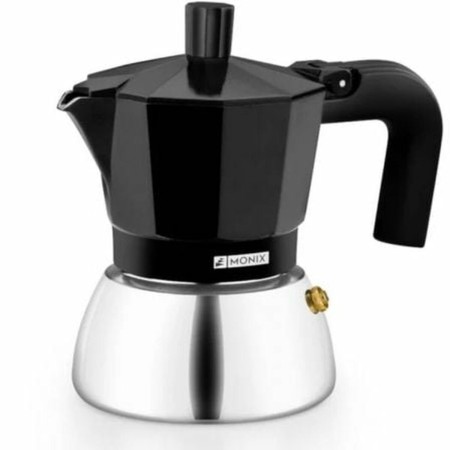 Cafetière Italienne Monix INOX BLACK 3T Noir