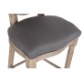 Tabouret DKD Home Decor Sapin Lin Gris foncé (48 x 42 x 121 cm)