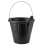 Cubo con Asa Bellota 12 L industrial Negro Goma de caucho Resistente