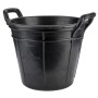 Cubo con Asa Bellota 18 L industrial Negro Goma de caucho Resistente