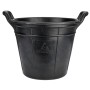 Cubo con Asa Bellota 18 L industrial Negro Goma de caucho Resistente