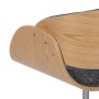 Chaise de Bureau Gris Naturel 59 x 64 x 88 cm