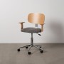 Silla de Oficina Gris Natural 60 x 60 x 89 cm