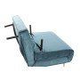 Canapé Convertible DKD Home Decor Métal Turquoise Polyester (90 x 90 x 84 cm)