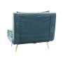 Canapé Convertible DKD Home Decor Métal Turquoise Polyester (90 x 90 x 84 cm)