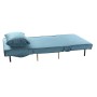 Canapé Convertible DKD Home Decor Métal Turquoise Polyester (90 x 90 x 84 cm)