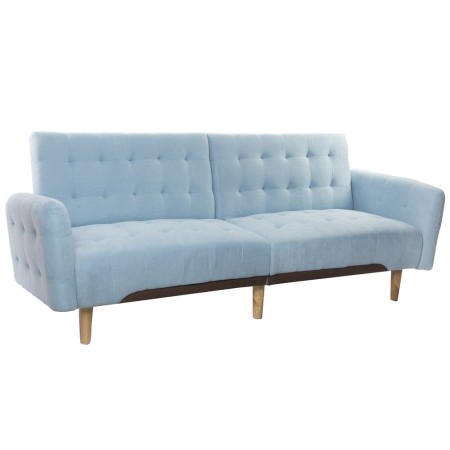 Canapé Convertible DKD Home Decor Bleu (200 x 85 x 85 cm)