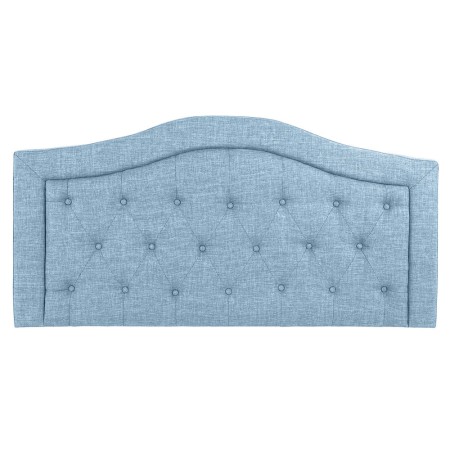 Tête de lit DKD Home Decor Bleu Bois Polyester (167 x 8 x 132 cm)