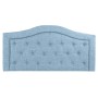 Tête de lit DKD Home Decor Bleu Bois Polyester (167 x 8 x 132 cm)