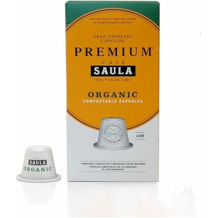 Capsules de café avec étui Saula 30338181 Premium Organic 10Cap Zero