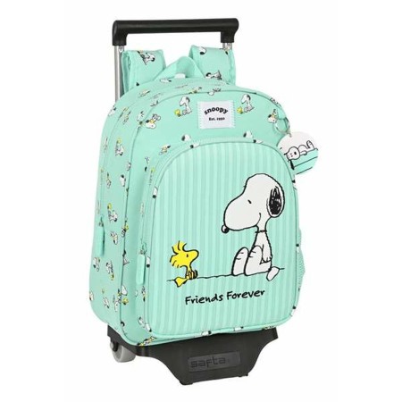 Mochila Escolar con Ruedas Snoopy Friends forever 26 x 34 x 11 cm Multicolor