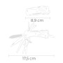 Couteau suisse EDM 08556 Kilimanjaro Noir Mousqueton