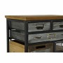Caisson à Tiroirs DKD Home Decor Sapin Métal (52 x 34 x 127.5 cm)