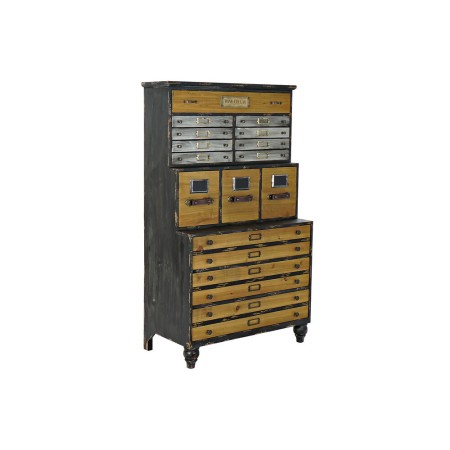 Caisson à Tiroirs DKD Home Decor Sapin Métal (80 x 42 x 133.5 cm)