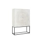 Armoire DKD Home Decor Métal Blanc Bois de manguier (124 x 42 x 177 cm)