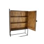 Armoire DKD Home Decor Métal Blanc Bois de manguier (124 x 42 x 177 cm)